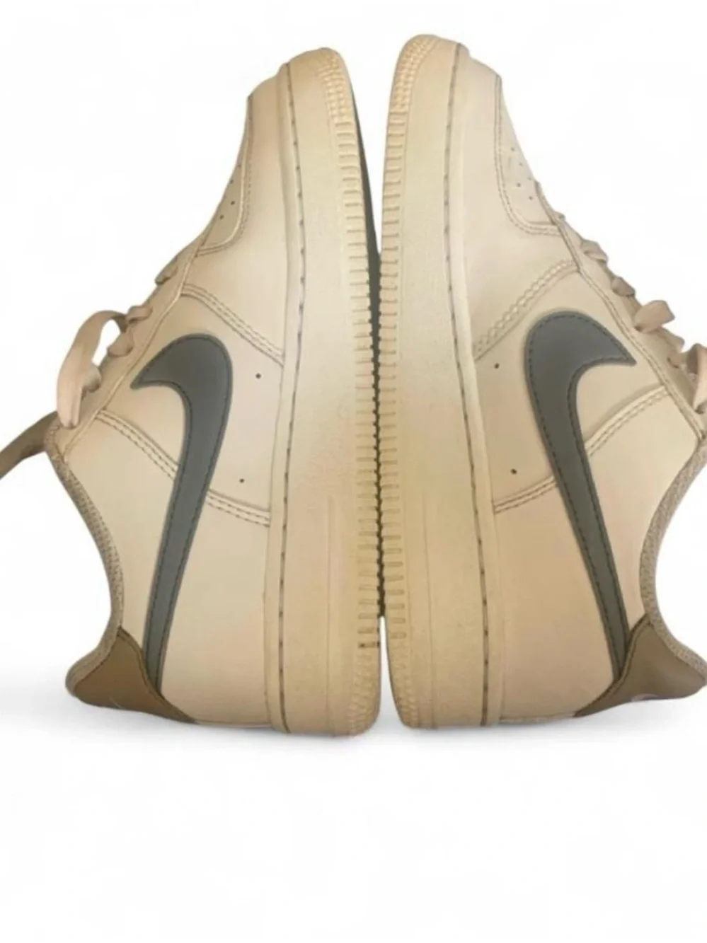 Nike Air Force 1 white trainers youth size 3 shoes school everyday